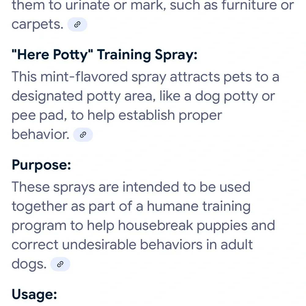 Petstoral Here Potty and Not Here Training Spray Set - Mint and Citrus